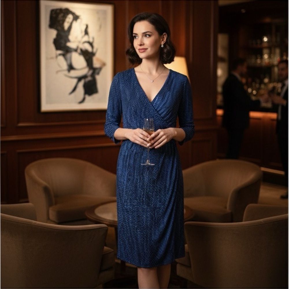 Ralph Lauren  Blue Women's Dress Size Size 16